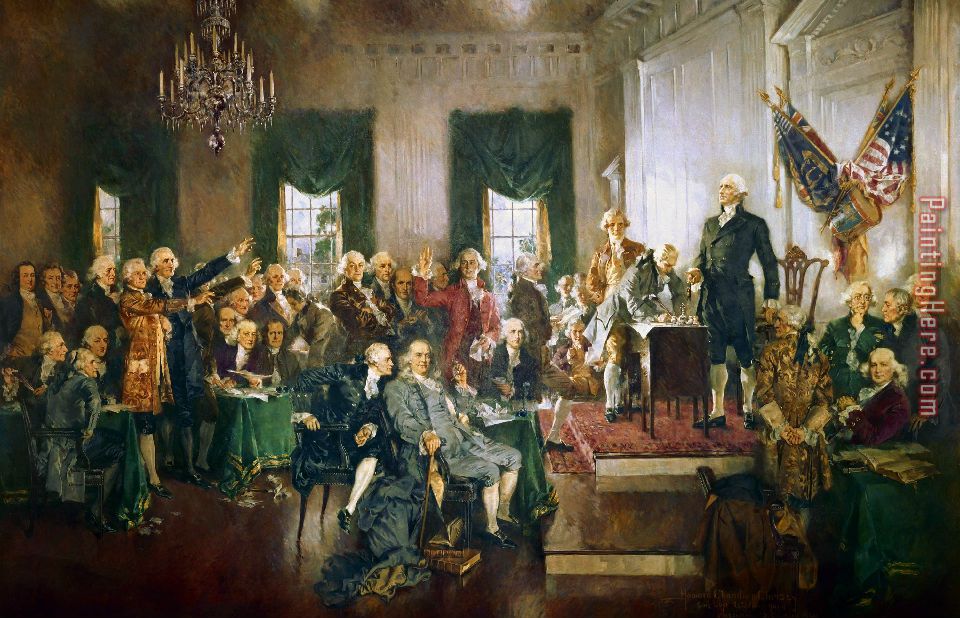 Signing of The Constitution painting - Unknown Artist Signing of The Constitution art painting
